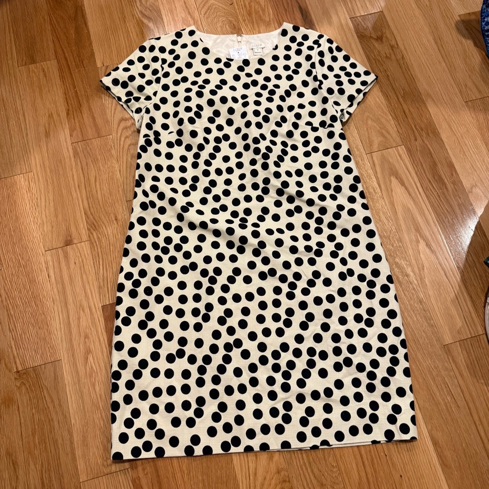 NEW J.Crew Scattered Dot Shift Dress